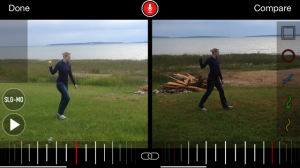 Left = incorrect footwork Right = correct footwork